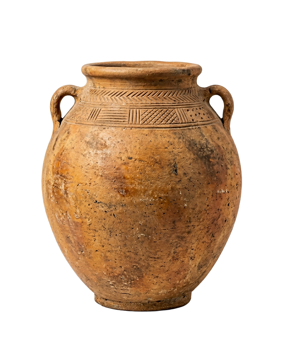 Decorative Clay Jar